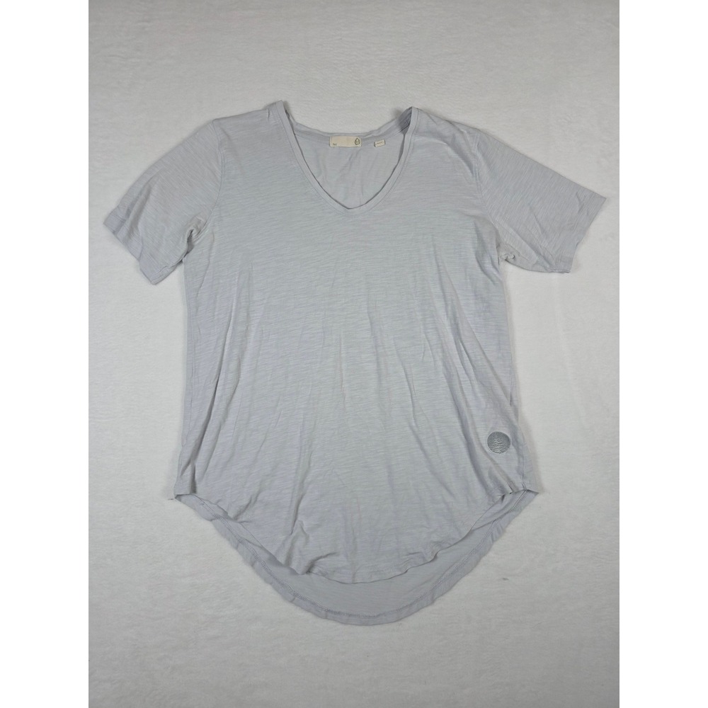 Tasc Performance NOLA V-Neck Slub Tee Bamboo Organic Cotton XS Gray Activewear
